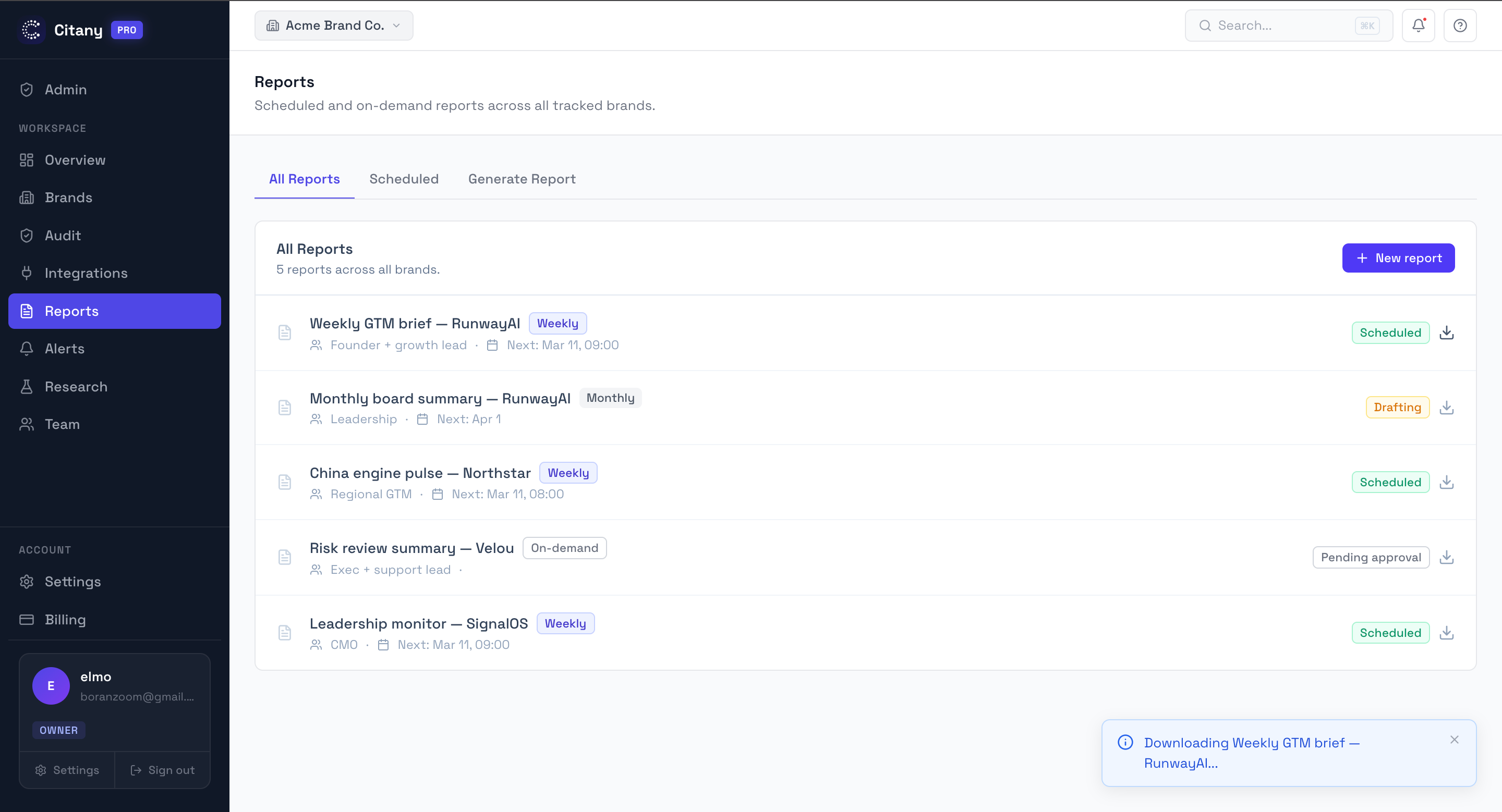 AI visibility reporting that people can act on
